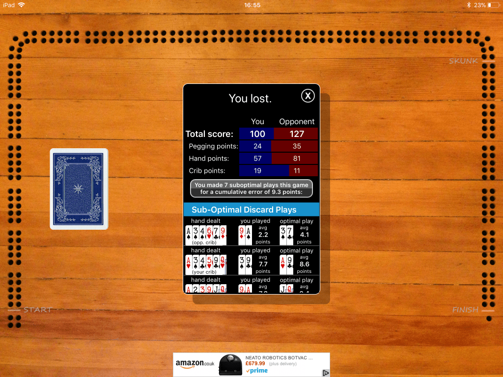 Play 4 handed cribbage